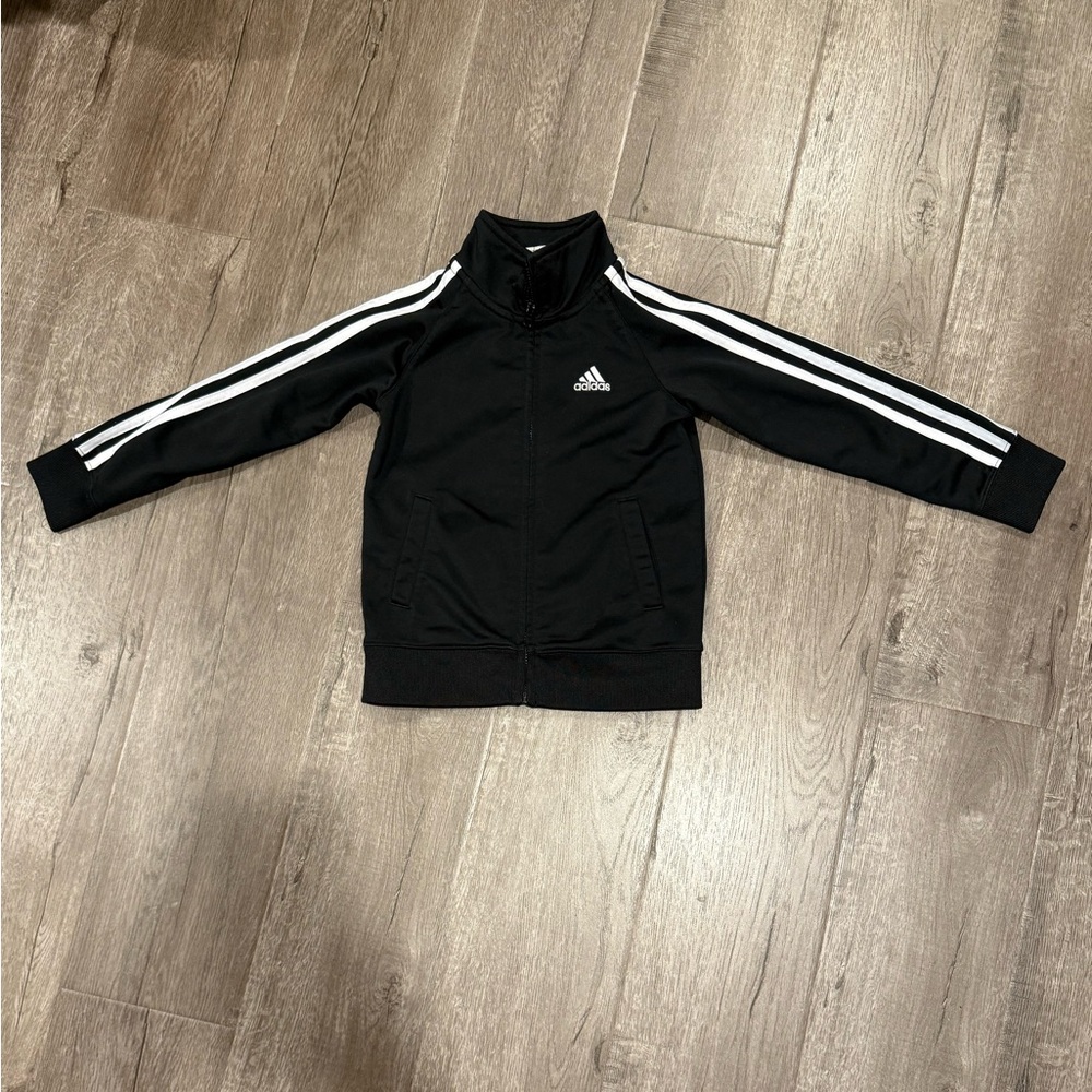 Adidas Black Jacket with White Logo